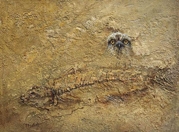 Evolution - Fischadler, Mischtechnik, 30 x 40 cm