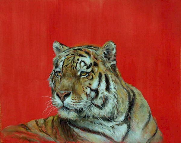 Tiger, Acryl, 70 x 90 cm