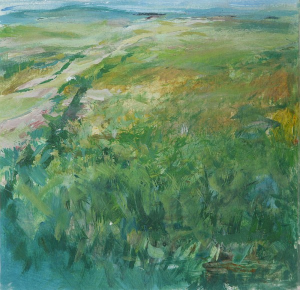 Weideland, Öl, 30 x 30 cm